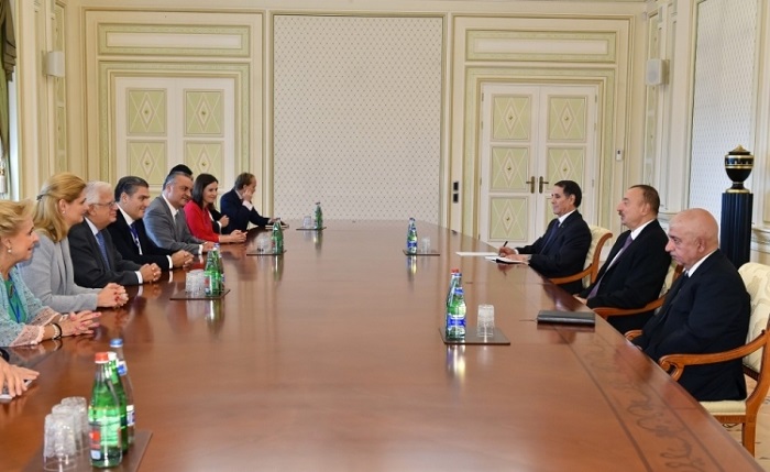 President Ilham Aliyev received Russian Delegation